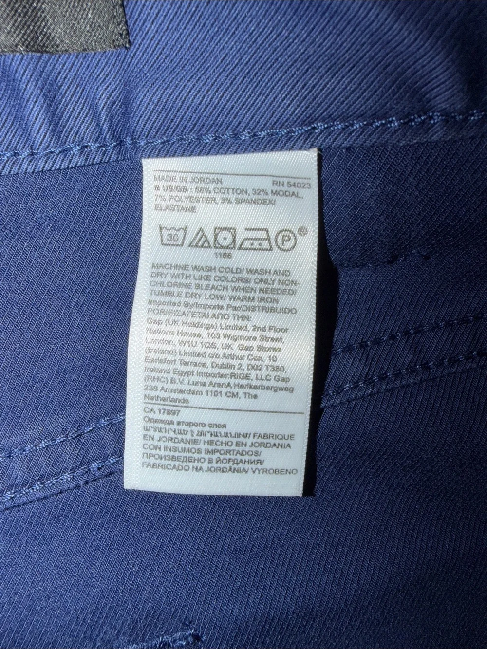 Banana Republic Men's Traveler Chinos - Royal Blue (42x34, Slim Fit)